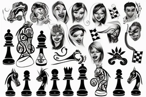Smile, 9, chess tattoo idea