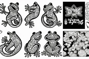 Frog tattoo idea