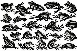 Frog tattoo idea