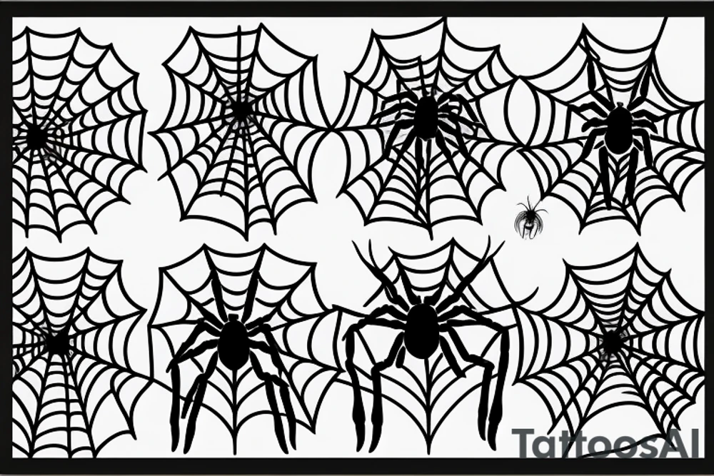a spider without web tattoo idea