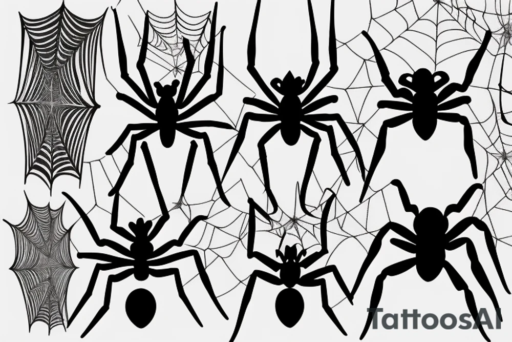 a spider without web tattoo idea