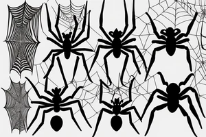 a spider without web tattoo idea