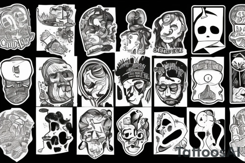 an a thinking guy tattoo idea