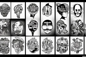 an a thinking guy tattoo idea