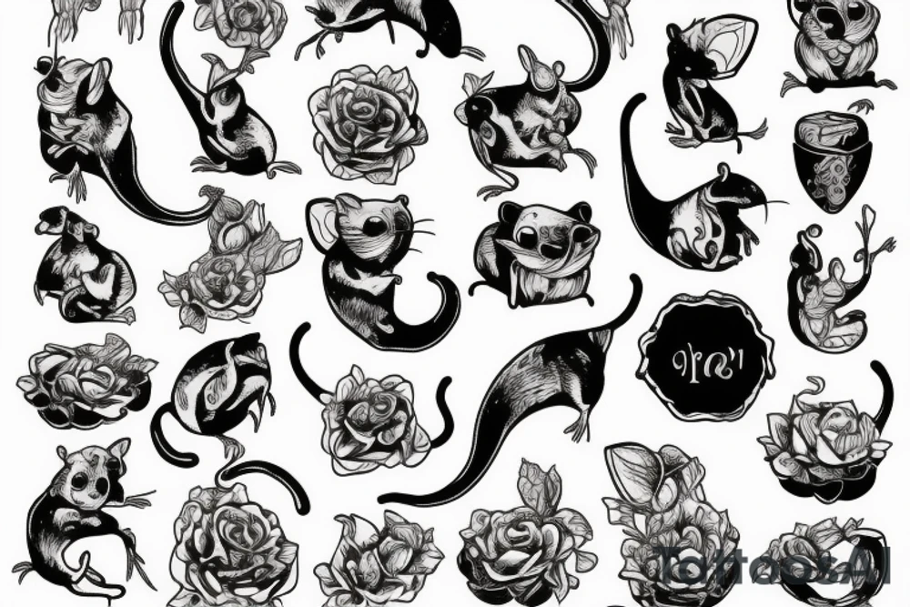 a rat tattoo idea