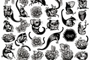 a rat tattoo idea