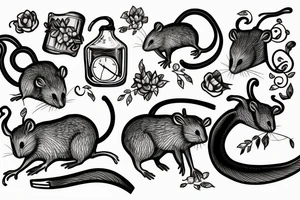 a rat tattoo idea