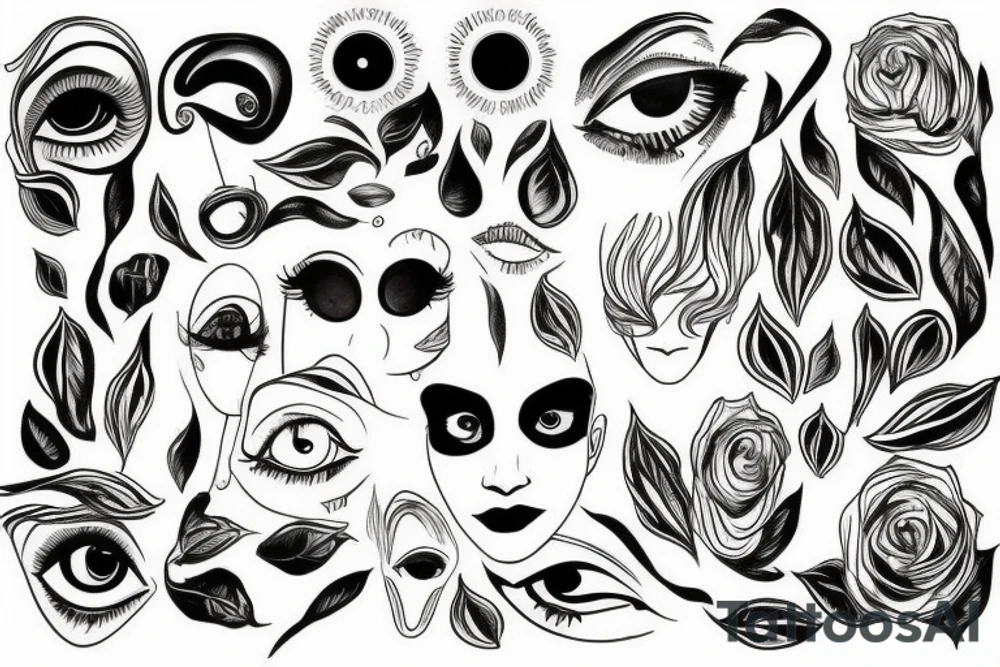 The lamp for the body is the eye. So if the eye
yours will be pure, then your whole body will be light tattoo idea