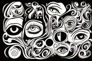The lamp for the body is the eye. So if the eye
yours will be pure, then your whole body will be light tattoo idea