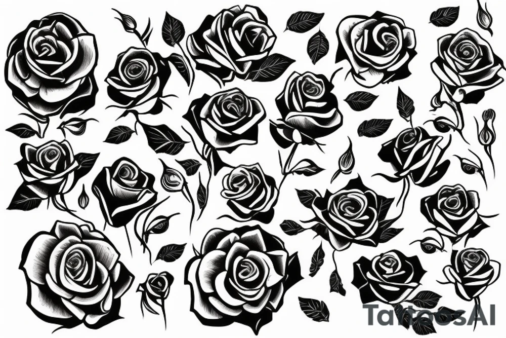 Roses tattoo idea