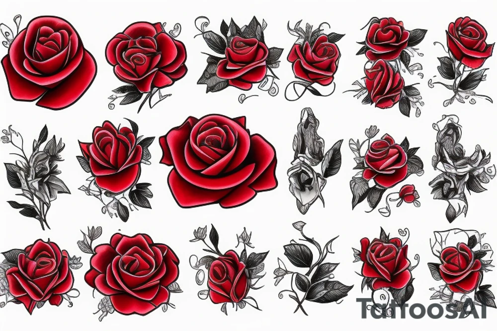 Red Roses tattoo idea
