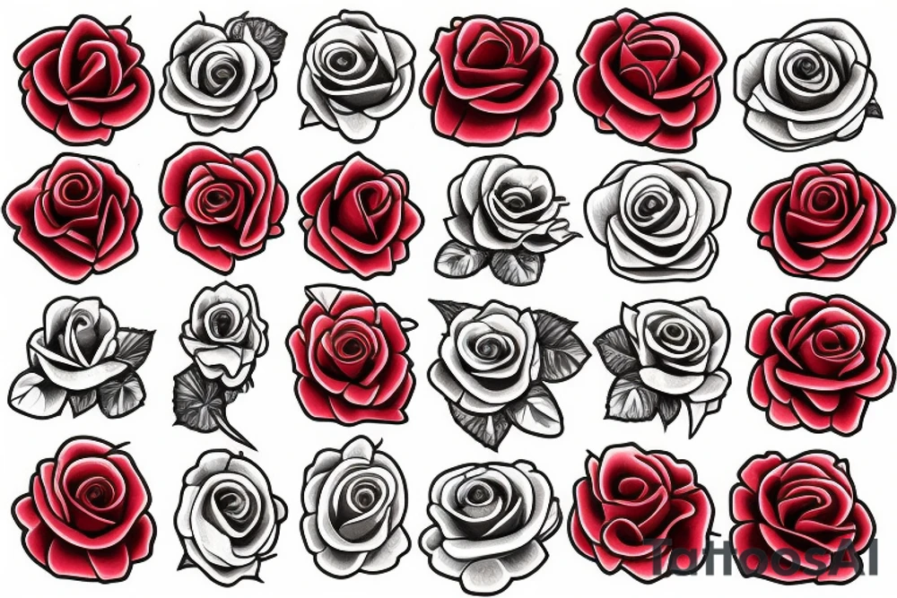 Red Roses tattoo idea