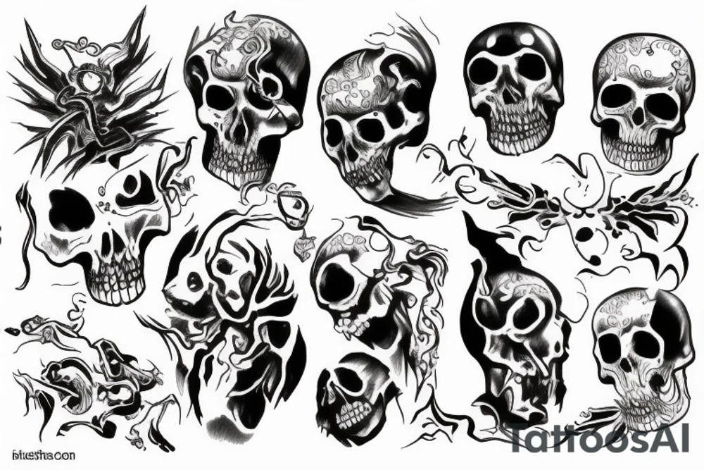 Dance of death tattoo idea