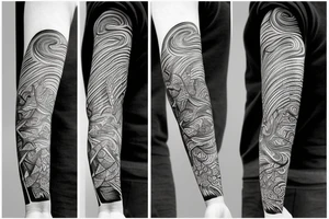 Abstract creature tattoo idea