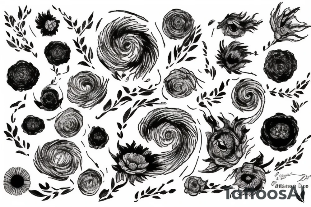 Van gogh tattoo idea
