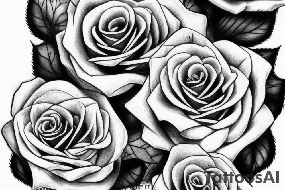 rose on the nand tattoo idea