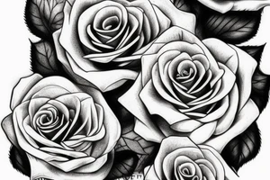 rose on the nand tattoo idea