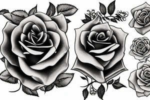 rose on the nand tattoo idea