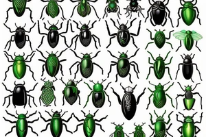 green beetle angel tattoo idea