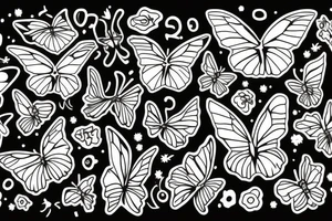 Three butterflys on top of each others tattoo idea