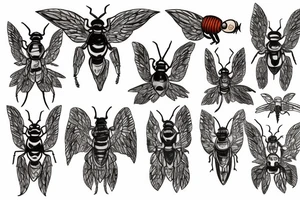 beetle angel tattoo idea