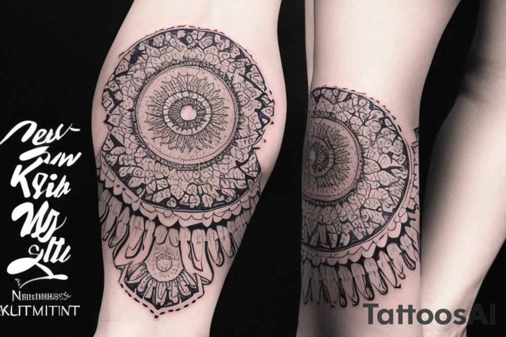 Монстр с длинными конечностями, пустые глаза, гуманоидные существа tattoo idea