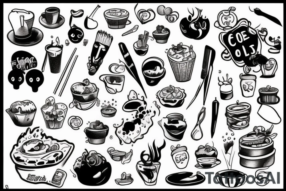 Funny cook tattoo idea