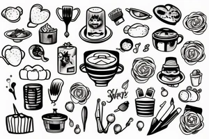 Funny cook tattoo idea