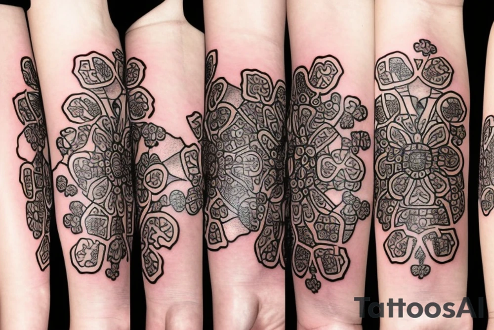 four leaf clover poker chip tattoo idea