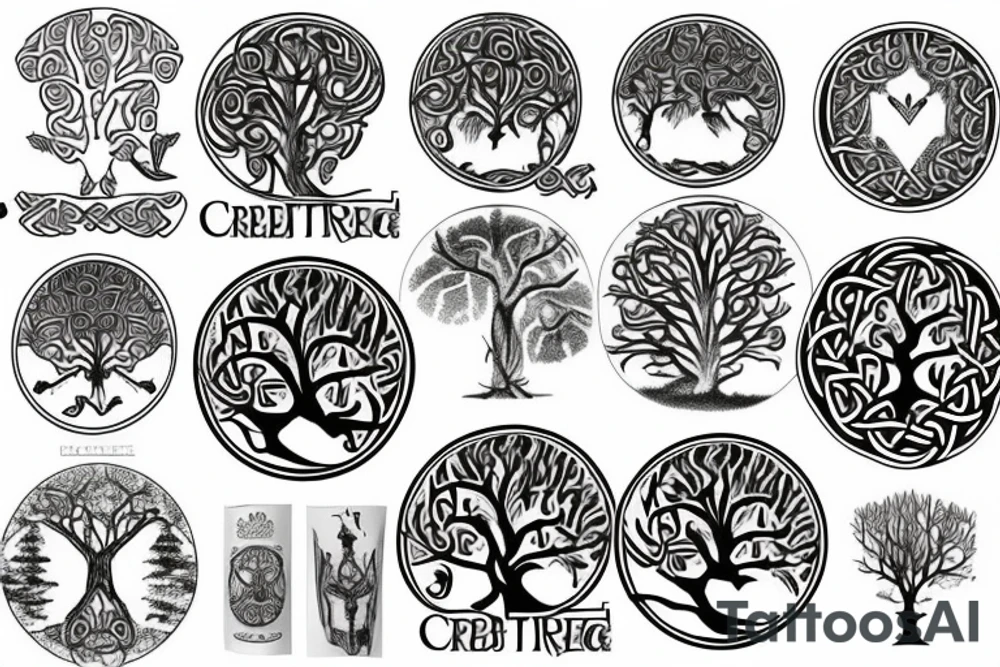 Celtic tree tattoo idea