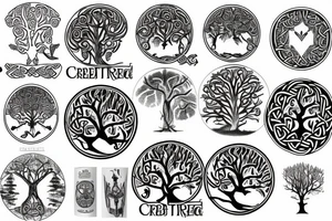Celtic tree tattoo idea