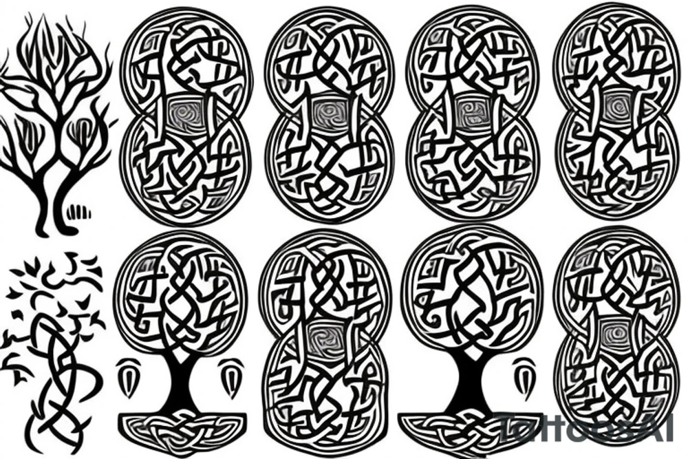 Celtic tree tattoo idea