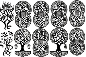 Celtic tree tattoo idea