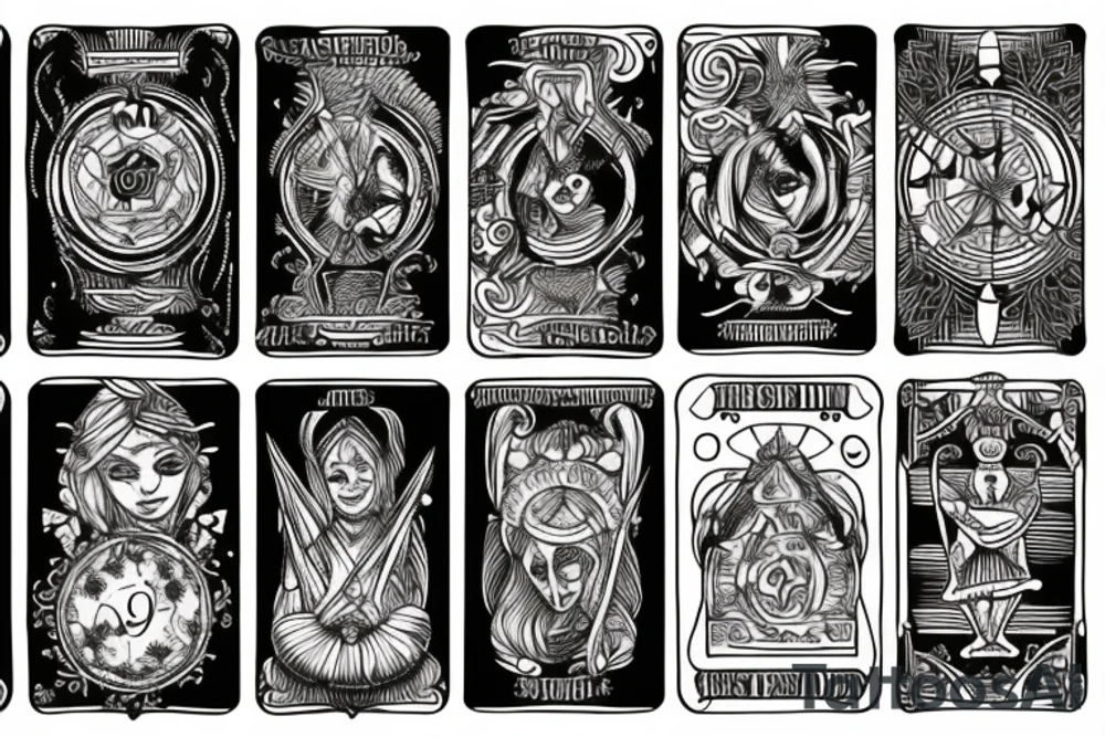 cart tarot tattoo idea