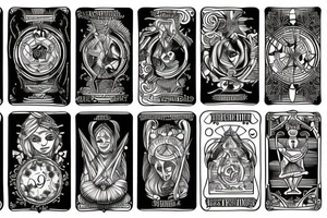 cart tarot tattoo idea