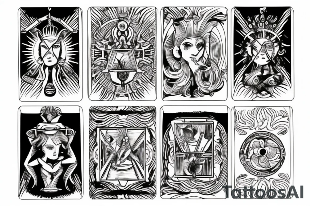 cart tarot tattoo idea
