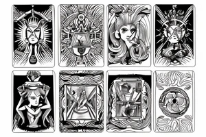 cart tarot tattoo idea