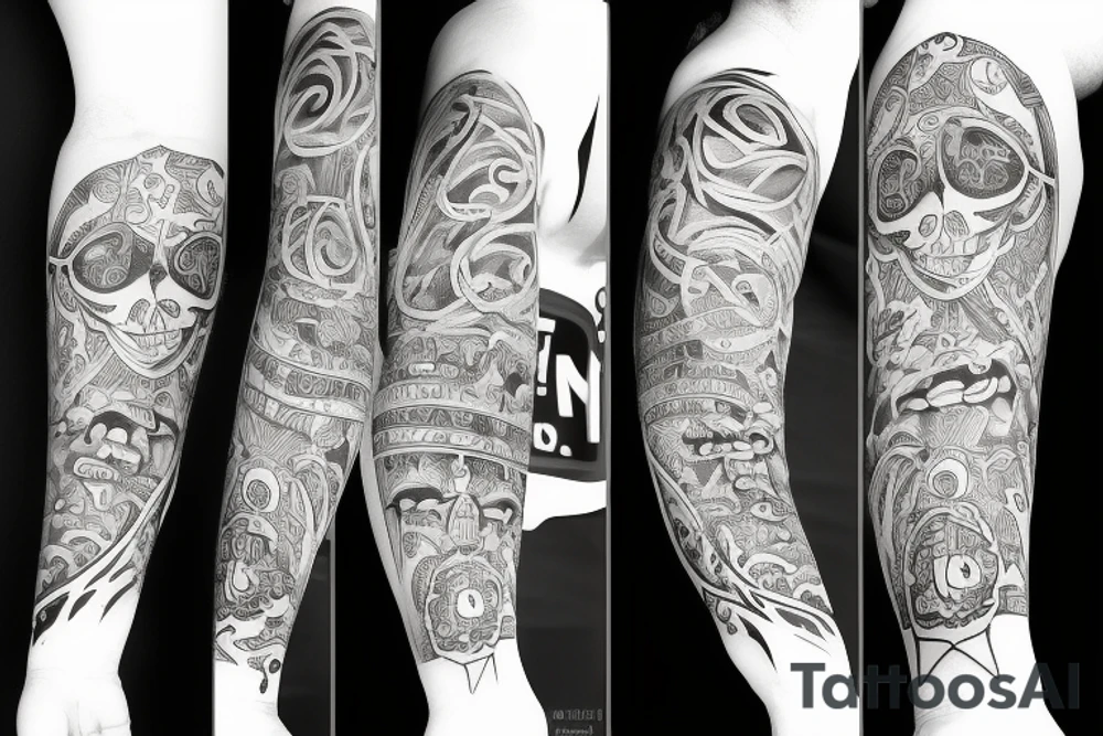 Time with pain tattoo idea