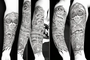 Time with pain tattoo idea