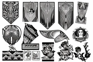 Art deco tattoo idea