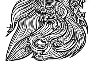 Angel shield tattoo idea