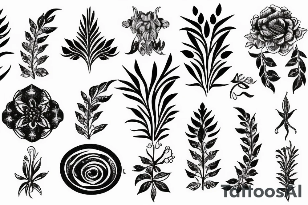Flora ornament tattoo idea
