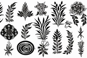 Flora ornament tattoo idea