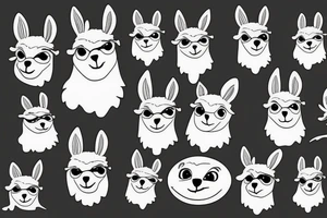 Llama into your heart tattoo idea