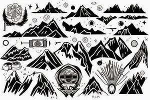 mountains tattoo idea