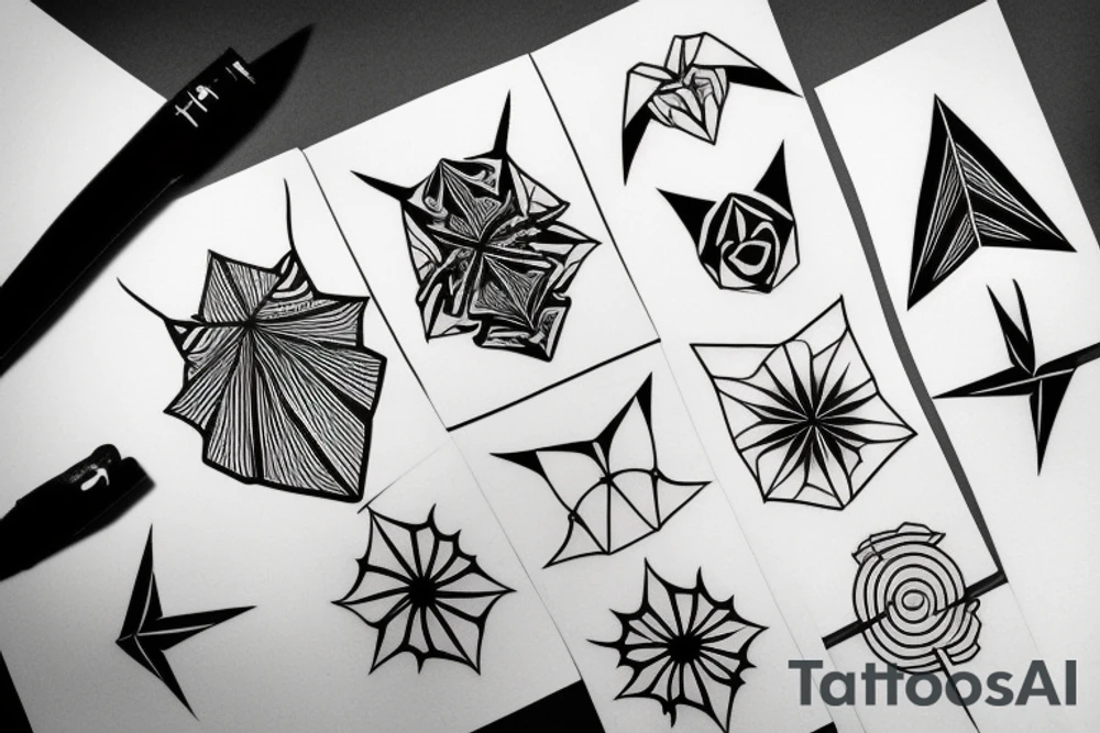 origami tattoo idea