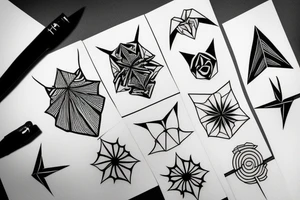 origami tattoo idea