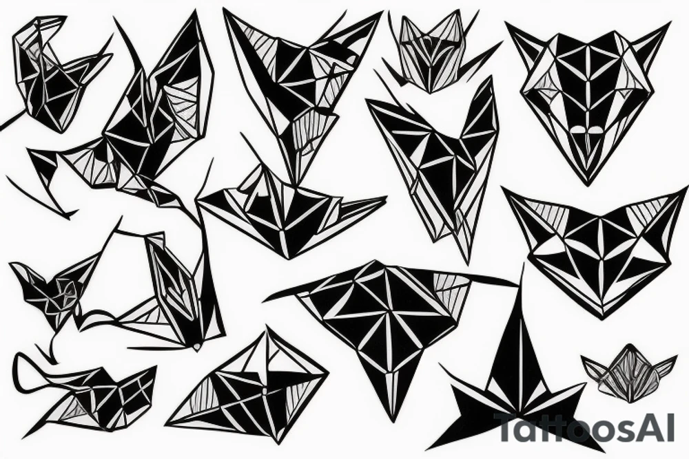 origami tattoo idea