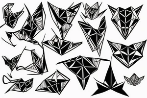 origami tattoo idea
