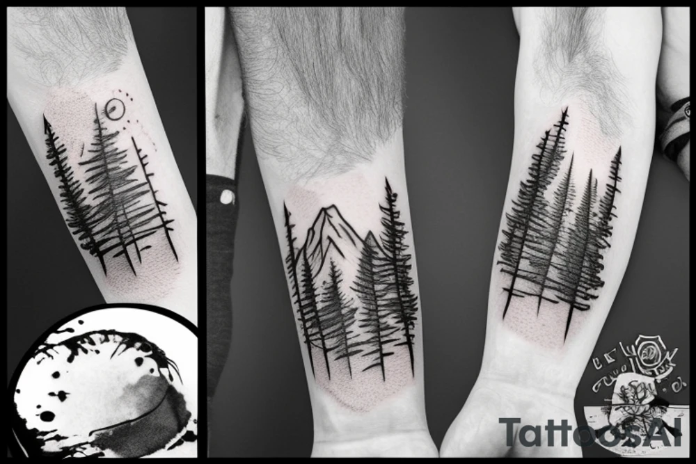 mountains tattoo idea